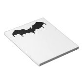 Bloc-note Chauve-souris vampire de fusion gothique (Incliné)