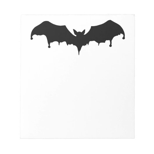 Bloc-note Chauve-souris vampire de fusion gothique (Devant)