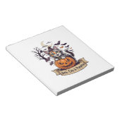 Bloc-note Chauves-souris Chats Citrouilles Halloween Sorcièr (Incliné)