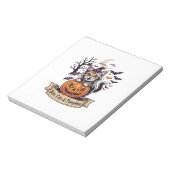Bloc-note Chauves-souris Chats Citrouilles Halloween Sorcièr (Tourné)