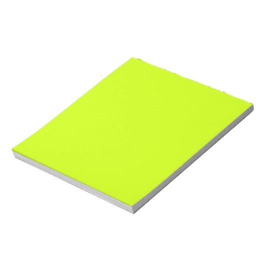 Bloc-note Chaux électrique Couleur solide (Tourné)