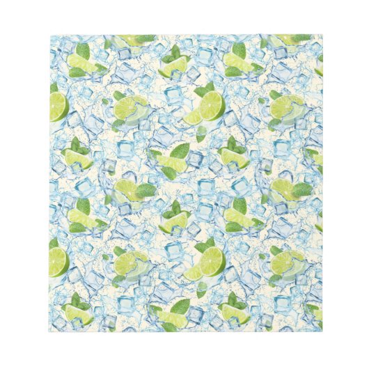 Bloc-note Chaux, menthe et glaçons (Devant)