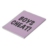 Bloc-note Cheat de Boys (Tourné)