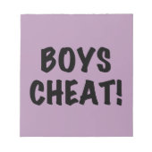 Bloc-note Cheat de Boys (Devant)