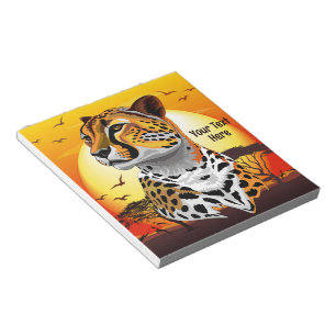 Bloc-note Cheetah African Feline Wild Animal
