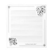 Bloc-note Cheetah Cubs Confidence with Lines (Devant)