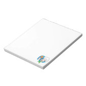 Bloc-note Chef caricaturale avec pizza (Tourné)