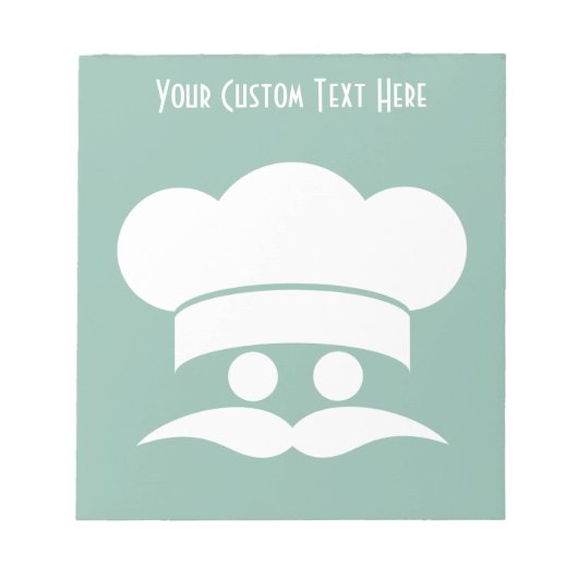 Bloc-note Chef custom color notepad (Devant)