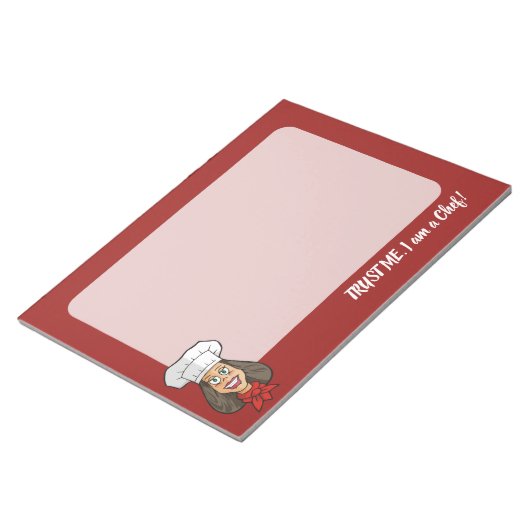 Bloc-note Chef femme (Incliné)