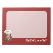 Bloc-note Chef femme (Devant)