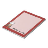 Bloc-note Chef femme (Tourné)