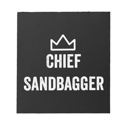 Bloc-note Chef Sandbagger Golf mème Bjj Chess Sandbag (Devant)