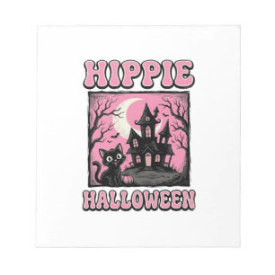 Bloc-note Chemise de chat de maison hantée vintage Halloween