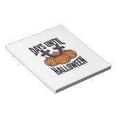 Bloc-note Chemise de compte à rebours d'Halloween Dessin de  (Incliné)