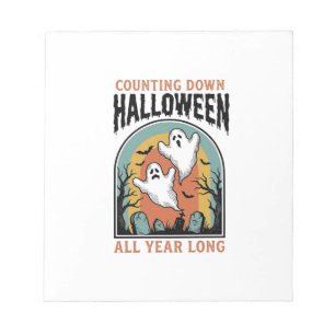 Bloc-note Chemise de compte à rebours d'Halloween Graphique