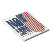 Bloc-note Chemise de conception de drapeau patriotique sans  (Incliné)