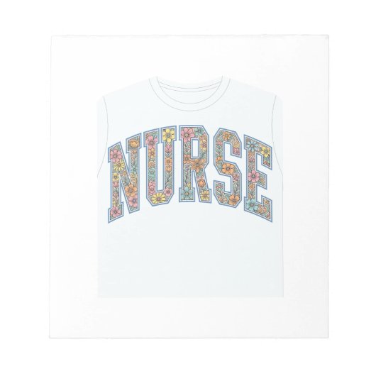 Bloc-note Chemise de conception de lettrage universitaire fl (Devant)