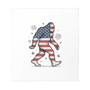 Bloc-note Chemise de design de gravure vintage Bigfoot patri