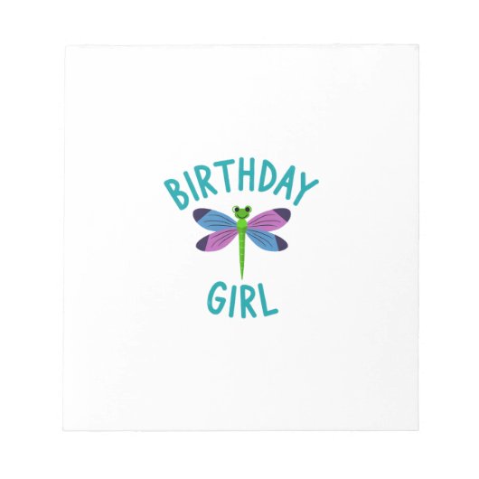 Bloc-note Chemise de fille d'anniversaire tee de fête d'anni (Devant)