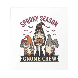 Bloc-note Chemise de Gnome Halloween Équipage de Gnome Sombr