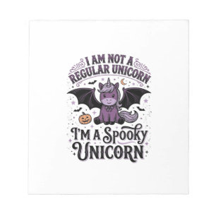 Bloc-note Chemise de gravure vintage Halloween licorne effra