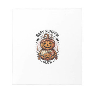 Bloc-note Chemise de grossesse citrouille vintage Halloween 