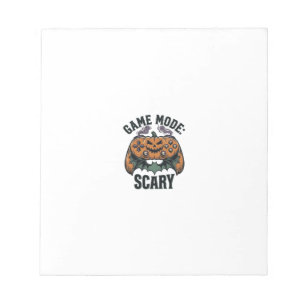 Bloc-note Chemise de joueur effrayant Art de manette Hallowe