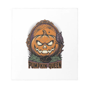 Bloc-note Chemise de la Reine Citrouille Halloween Vintage J