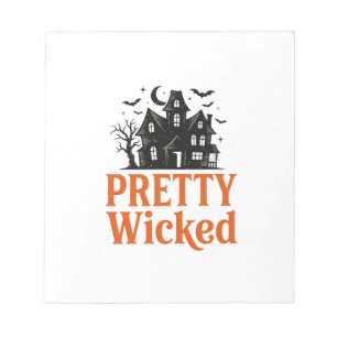 Bloc-note Chemise de maison hantée Halloween vintage Pretty 