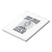 Bloc-note Chemise de motivation d'horreur avec citation de c (Tourné)