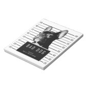 Bloc-note Chemise de Mugshot de Chien-taureau français (Tourné)