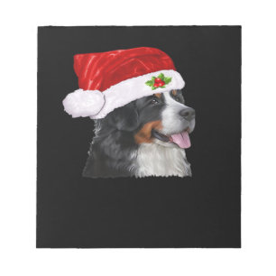 Bloc-note Chemise de Noël pour chien de montagne bernois Cos