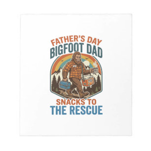 Bloc-note Chemise de papa Bigfoot pour la fête des pères Éle