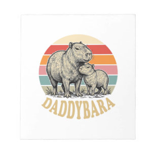 Bloc-note Chemise de papa capybara Daddybara Vintage Sunset_