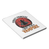 Bloc-note Chemise de princesse vampire rétro épouvantable Ha (Incliné)