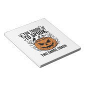 Bloc-note Chemise de professeur de danse Halloween Pumpkin G (Incliné)