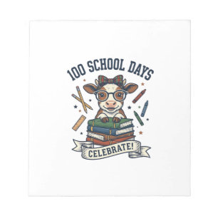 Bloc-note Chemise de professeur de gravure vintage de vache