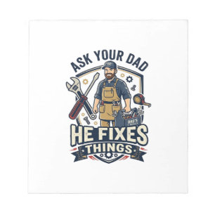 Bloc-note Chemise de réparation de papa de la fête des pères