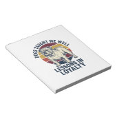 Bloc-note Chemise de sagesse canine Graphique de leçon de bo (Incliné)