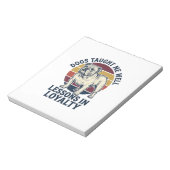 Bloc-note Chemise de sagesse canine Graphique de leçon de bo (Tourné)