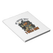 Bloc-note Chemise de Soudure Halloween Dessin de Balai de So (Incliné)