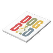 Bloc-note Chemise de typographie rétro d'empreinte de patte (Tourné)