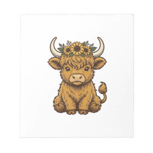 Bloc-note Chemise de vache des Highlands Art de veau au tour