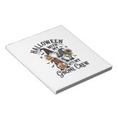 Bloc-note Chemise d'équipage de gnome Halloween Gravure vint (Incliné)