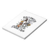 Bloc-note Chemise d'équipage de gnome Halloween Gravure vint (Tourné)