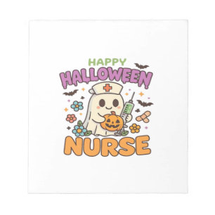Bloc-note Chemise d'infirmière Halloween Joyeuse Médical Sp