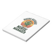Bloc-note Chemise drôle de cactus Nacho Infirmière moyenne g (Tourné)