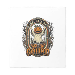 Bloc-note Chemise drôle de citrouille Gravure vintage Hallow