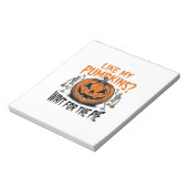 Bloc-note Chemise drôle de squelette de citrouille d'Hallowe (Tourné)