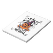 Bloc-note Chemise drôle d'Halloween avec des fantômes de cit (Tourné)